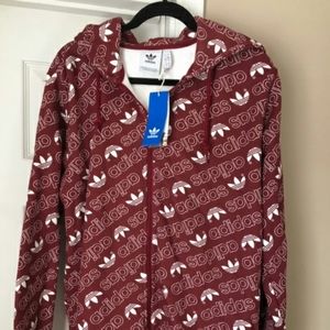 New adidas zip up hoodie with all over print